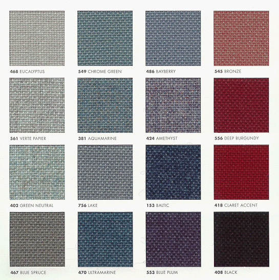 Guilford of Maine color chart