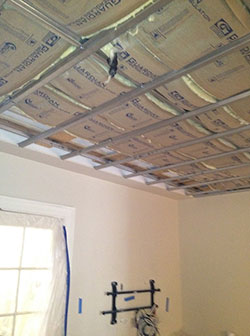 Ceiling System Installation in Progress
