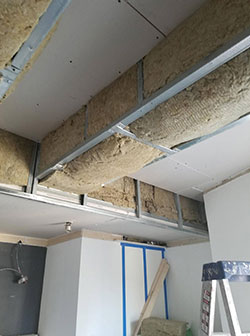 Ceiling System Installation in Progress